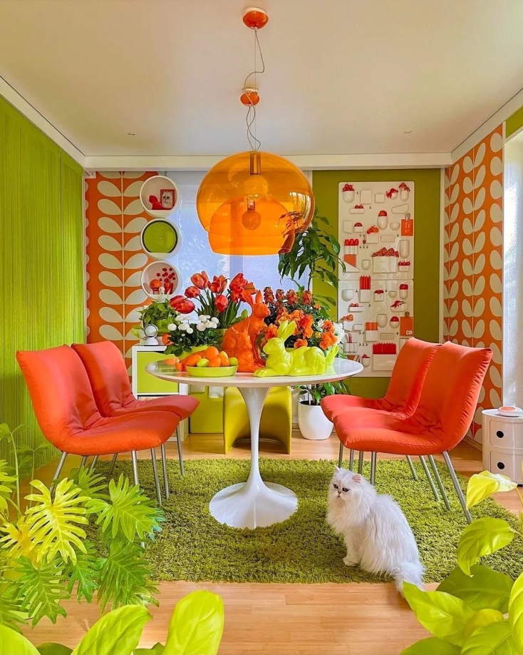 Color Blocking εσωτερική διακόσμηση