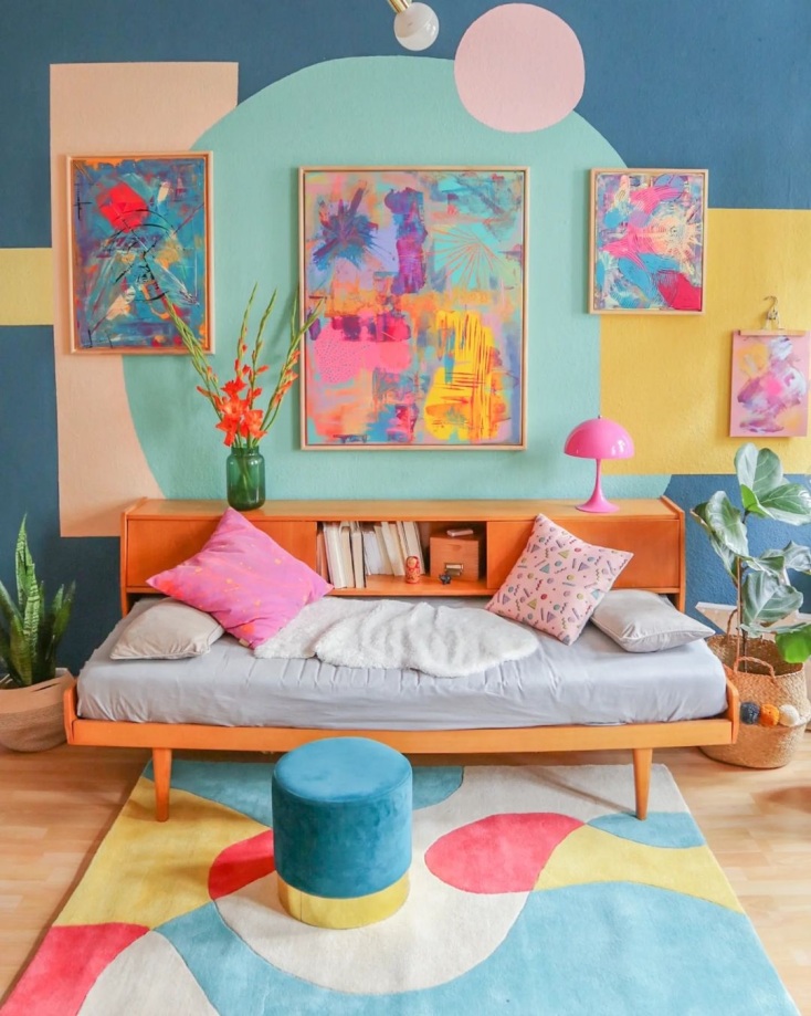 Color Blocking εσωτερική διακόσμηση