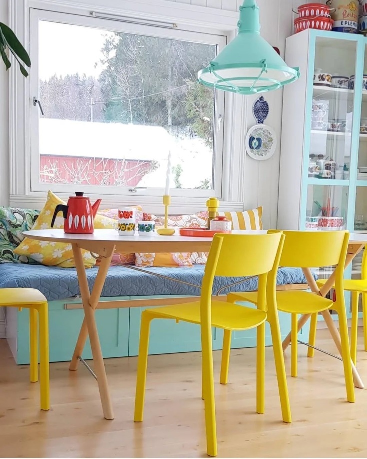 Color Blocking εσωτερική διακόσμηση