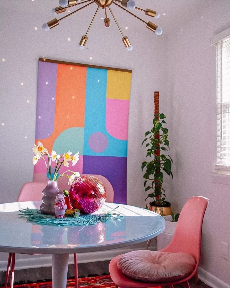 Color Blocking εσωτερική διακόσμηση