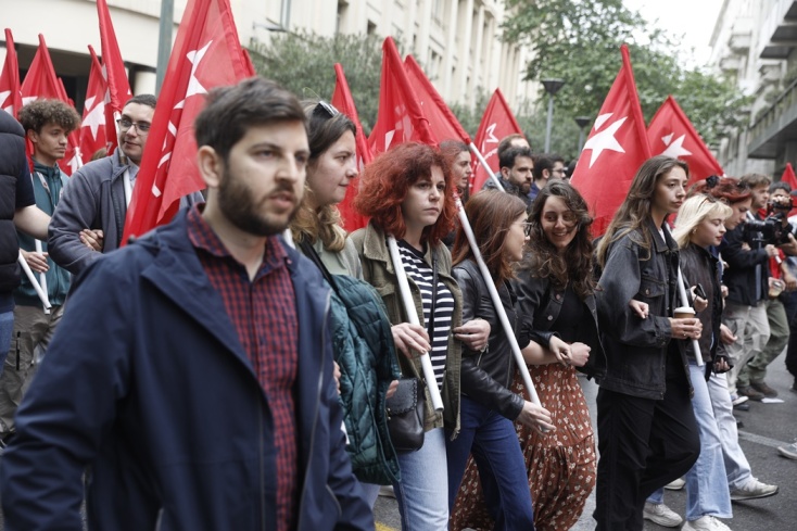 Εργατική Πρωτομαγιά - Απεργιακή συγκέντρωση στην Αθήνα