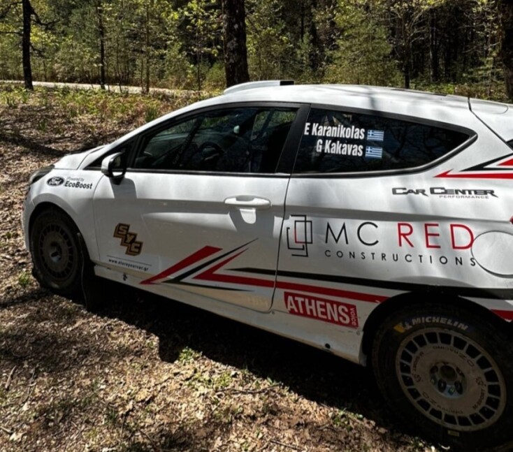 Ολυμπιακό Ράλι: Νώντας Καρανικόλας - Γιώργος Κακαβάς ξεχώρισαν με το Ford Fiesta Rally4 του Car Center στα χρώματα της ATHENS VOICE