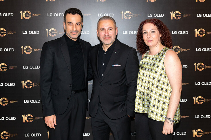 Στέλιος Κουδουνάρης, Μάνθος Πάγκαλος - Εμπορικός Διευθυντής Consumer Electronics LG Electronics Hellas, Τώνια Αθανασέλλη - Marketing Manager, Corporate & Digital LG Electronics Hellas