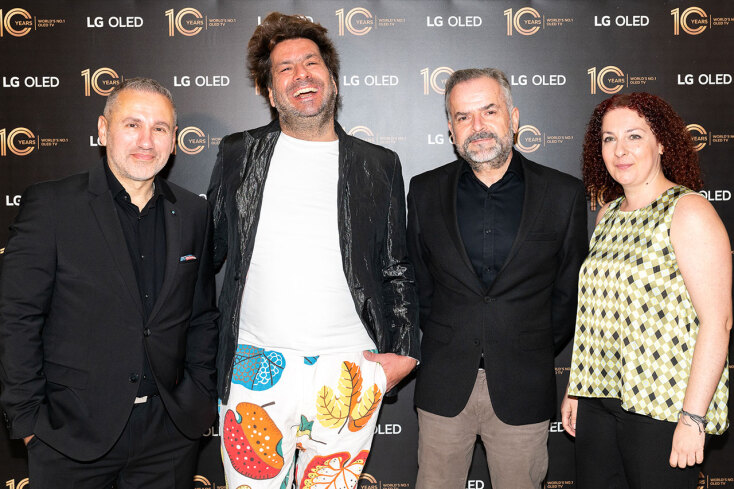 Μάνθος Πάγκαλος - Εμπορικός Διευθυντής Consumer Electronics LG Electronics Hellas, Γεώργιος Καράμπελλας, Άρης Κουτελός - Country Managing Director at LG Electronics Hellas, Τώνια Αθανασέλλη - Marketing Manager, Corporate & Digital LG Electronics Hellas