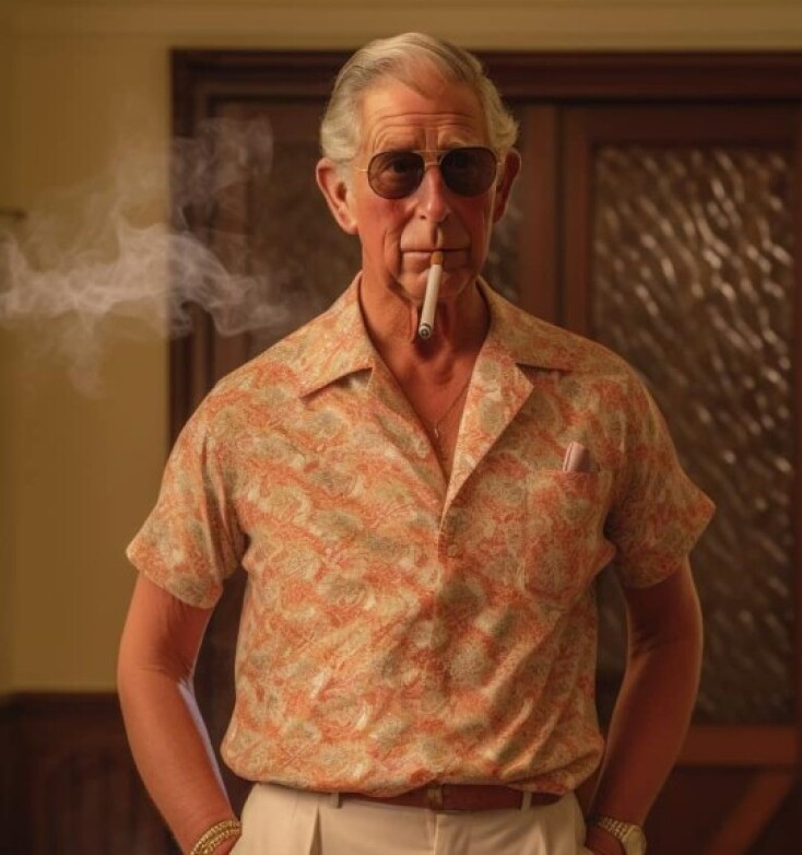 O Κάρολος με χαβανέζικο, η Κέιτ DJ: Η τεχνητή νοημοσύνη «φαντάστηκε» το πάρτι της στέψης