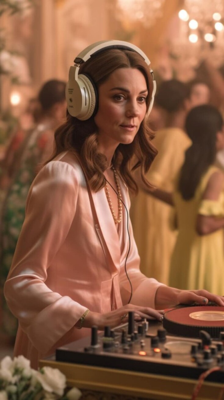 O Κάρολος με χαβανέζικο, η Κέιτ DJ: Η τεχνητή νοημοσύνη «φαντάστηκε» το πάρτι της στέψης