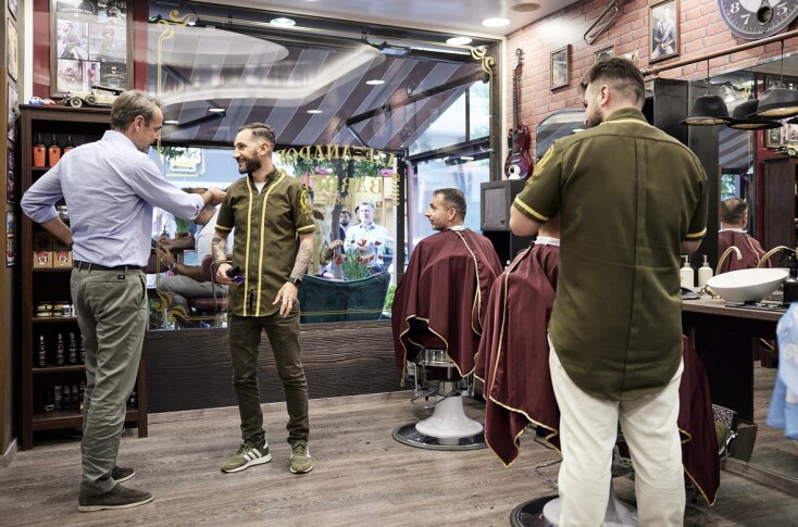 Στο Μοσχάτο ο Μητσοτάκης: Ζήτησε πλήρη κινητοποίηση για τις κάλπες της 25ης Ιουνίου