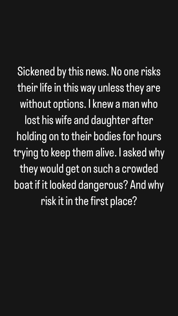 Ναυάγιο στην Πύλο - Αντζελίνα Τζολί: Η ανάρτηση της ηθοποιού και ακτιβίστριας στο Instagram για την πολύνεκρη τραγωδία και το μήνυμά της για το μεταναστευτικό.