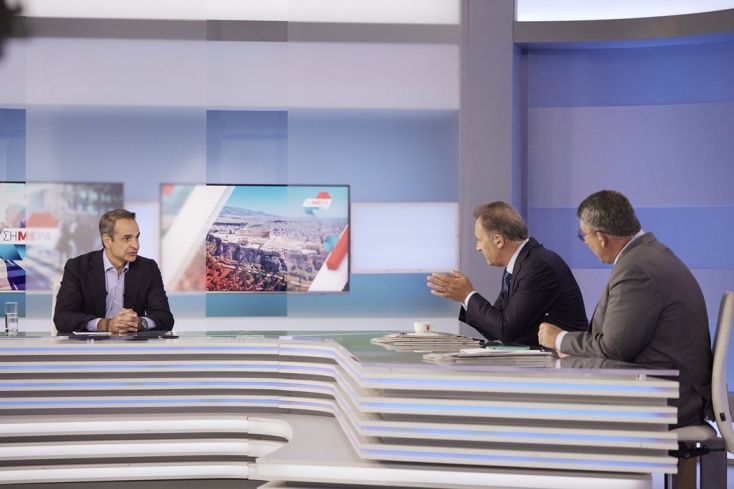 Ο Κυριάκος Μητσοτάκης στον ΣΚΑΪ