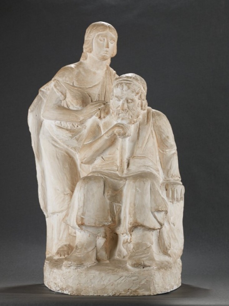 Γιανούλης Χαλεπάς, Οιδίπους και Αντιγόνη, 1930