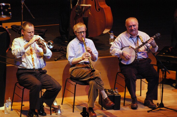 Ο Γούντι Άλεν με τους Woody Allen New Orleans Jazz Band στο Ηρώδειο