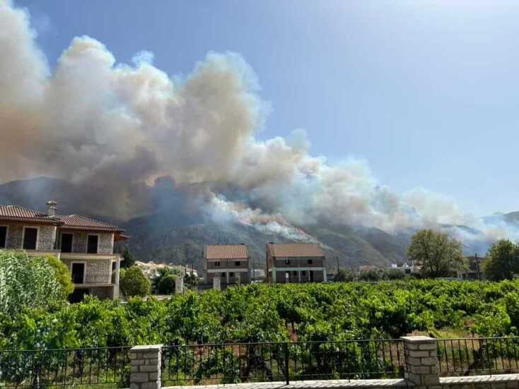 Φωτιά Δερβενάκι - Διακοπτό