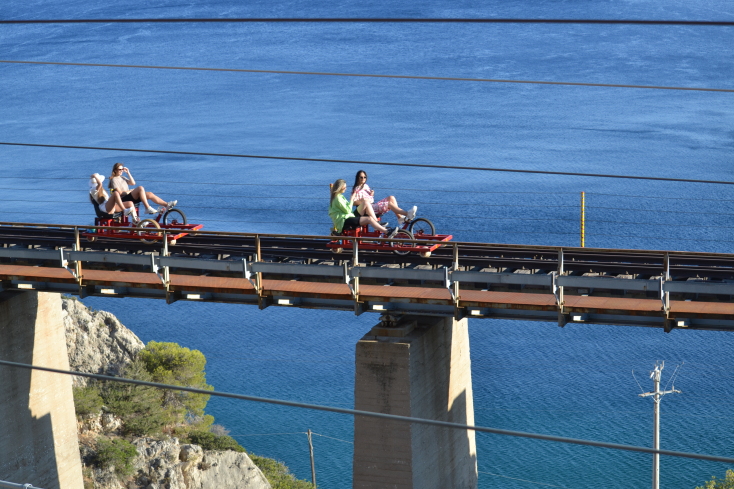 Railbiking in Greece
