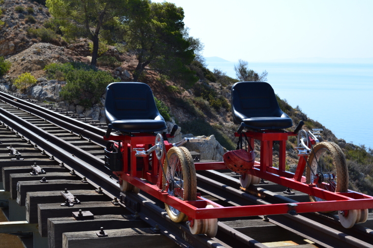 Railbiking in Greece
