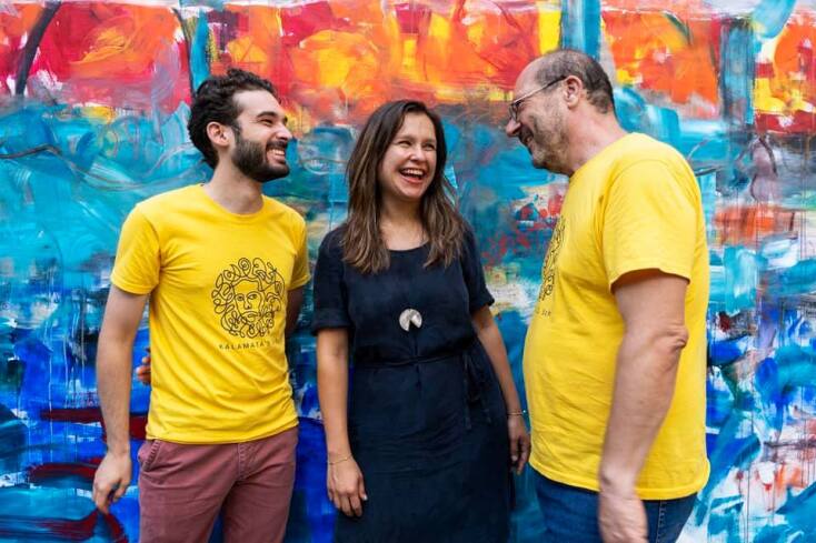 Στάθης Γυφτάκης, Indira Rahmatulla, Δημήτρης Λάμπος: η ιδρυτική ομάδα του φεστιβάλ