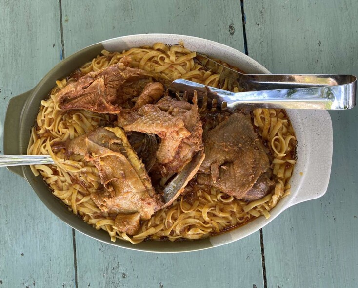 Κόκκορας με φλωμάρια