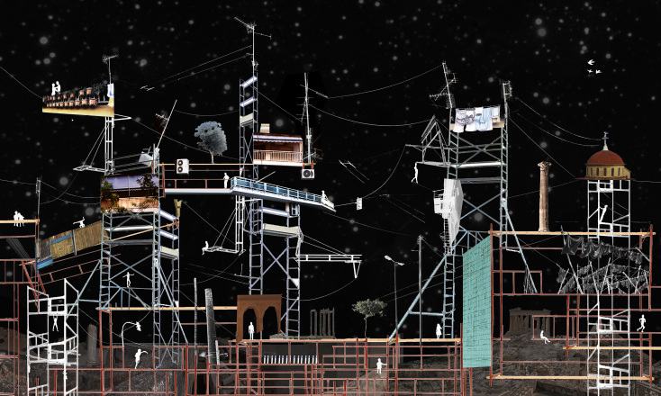 Δημιουργία της φοιτήτριας της ΑΣΚΤ Ευαγγελίας Ανδρονικίδου για την έκθεση "Space between"