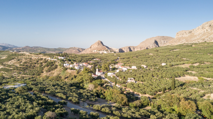 Το χωριό Κερά στην ενδοχώρα των Χανίων