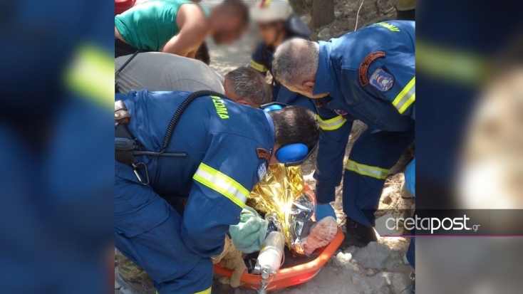Σε κρίσιμη κατάσταση ο 45χρονος που ακρωτηριάστηκε στο Φαράγγι της Σαμαριάς