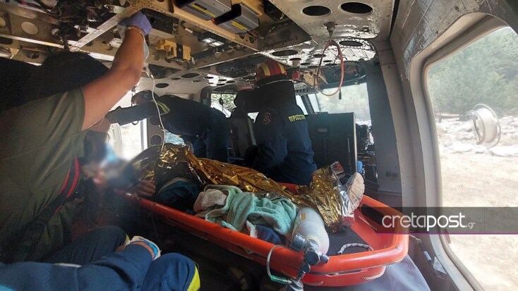 Σε κρίσιμη κατάσταση ο 45χρονος που ακρωτηριάστηκε στο Φαράγγι της Σαμαριάς