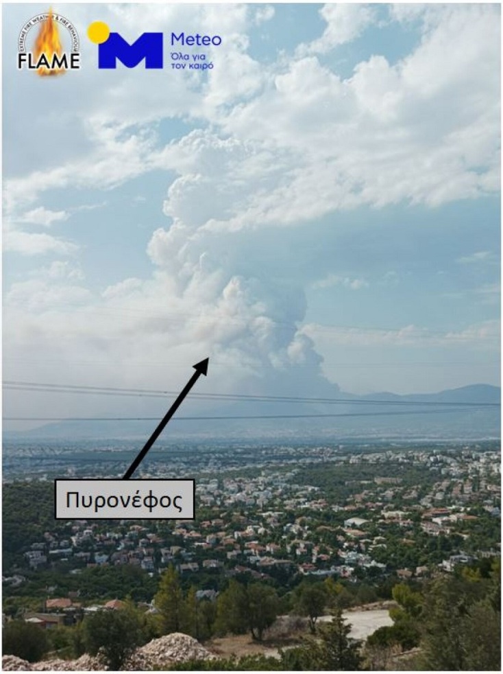 Η ανάλυση του Meteo για την «ακραία» εξάπλωση της φωτιάς στην Πάρνηθα