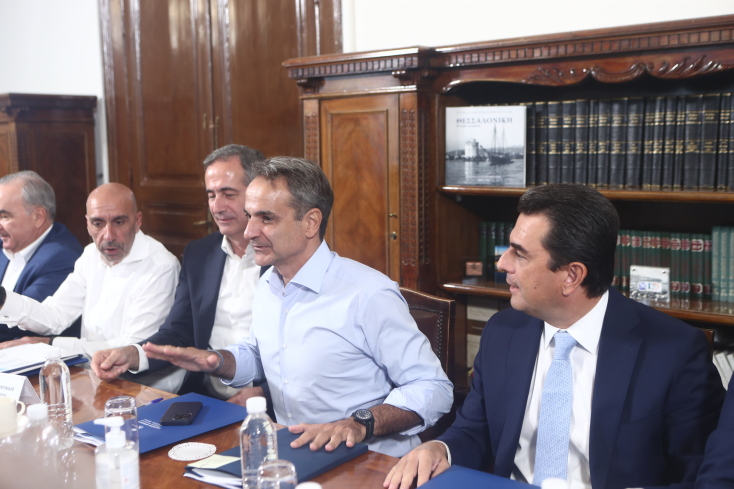 Συνάντηση του  Κυριάκου Μητσοτάκη με εκπροσώπους παραγωγικών και επιστημονικών φορέων της βόρειας Ελλάδας