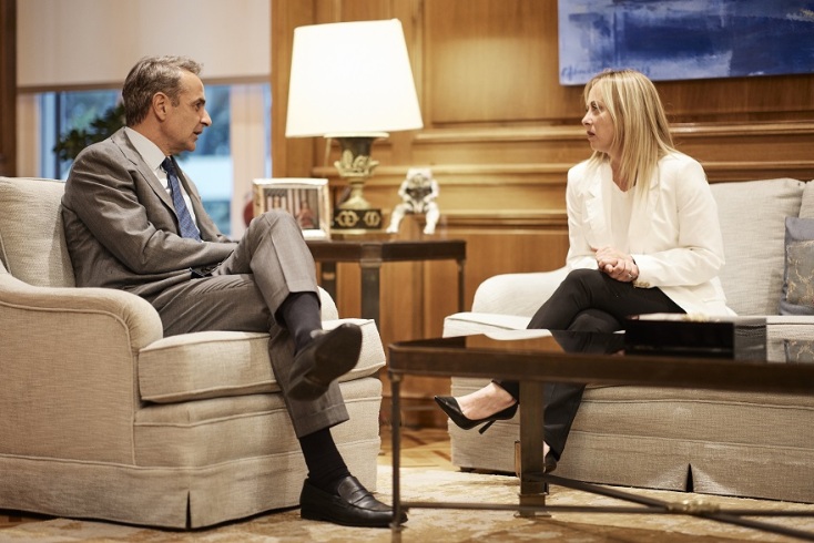 Στο Μέγαρο Μαξίμου η Τζόρτζια Μελόνι - Τι θα συζητήσει με τον Κ. Μητσοτάκη