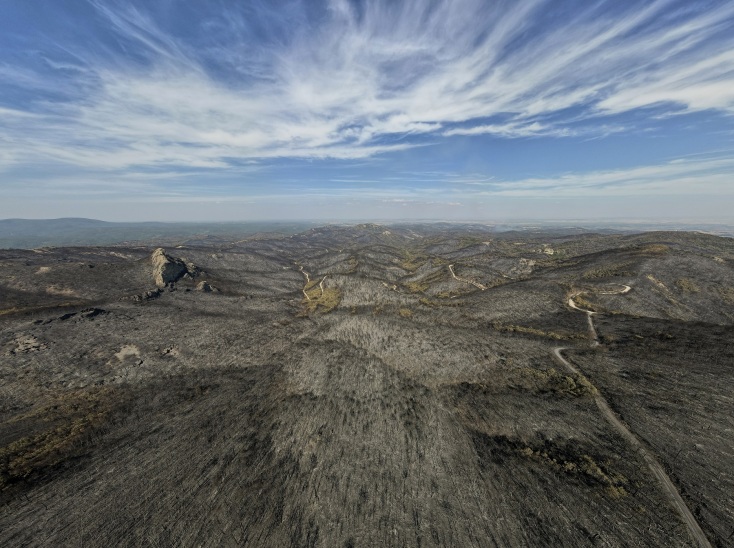 Φωτιά στον Έβρο: To aerial video από το οδοιπορικό του φωτογράφου Σάκη Γιούμπαση στις καμένες εκτάσεις.