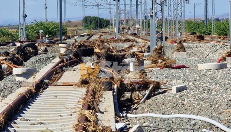Ρημαγμένο το σιδηροδρομικό δίκτυο Λάρισας-Βόλου μετά την κακοκαιρία Daniel