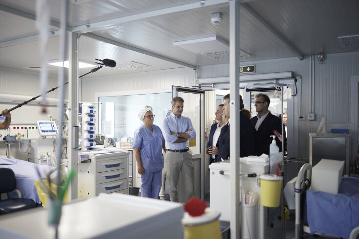 Επίσκεψη Μητσοτάκη στο νοσοκομείο Παπανικολάου της Θεσσαλονίκης