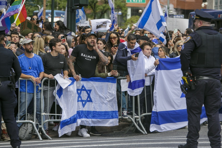 Διαδηλώσεις υπέρ του Ισραήλ στη Νέα Υόρκη