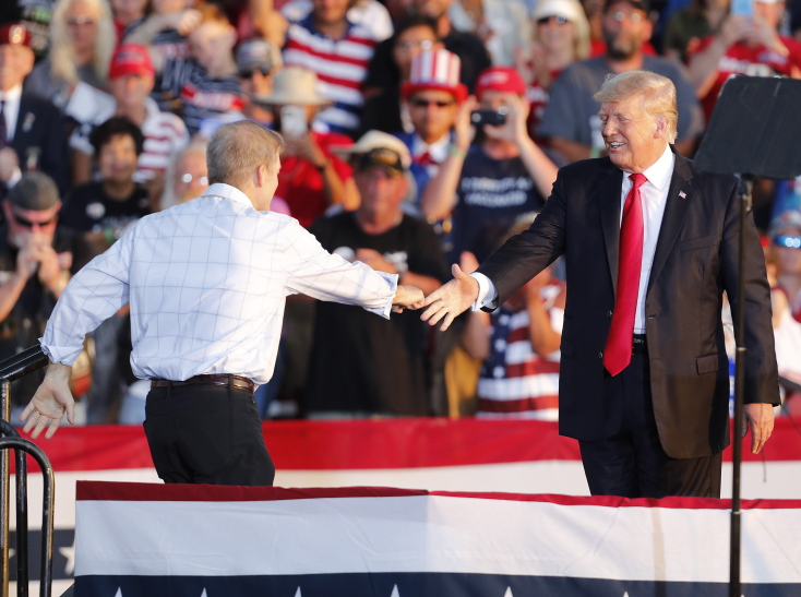 Ο Τζιμ Τζόρνταν και ο Ντόναλντ Τραμπ