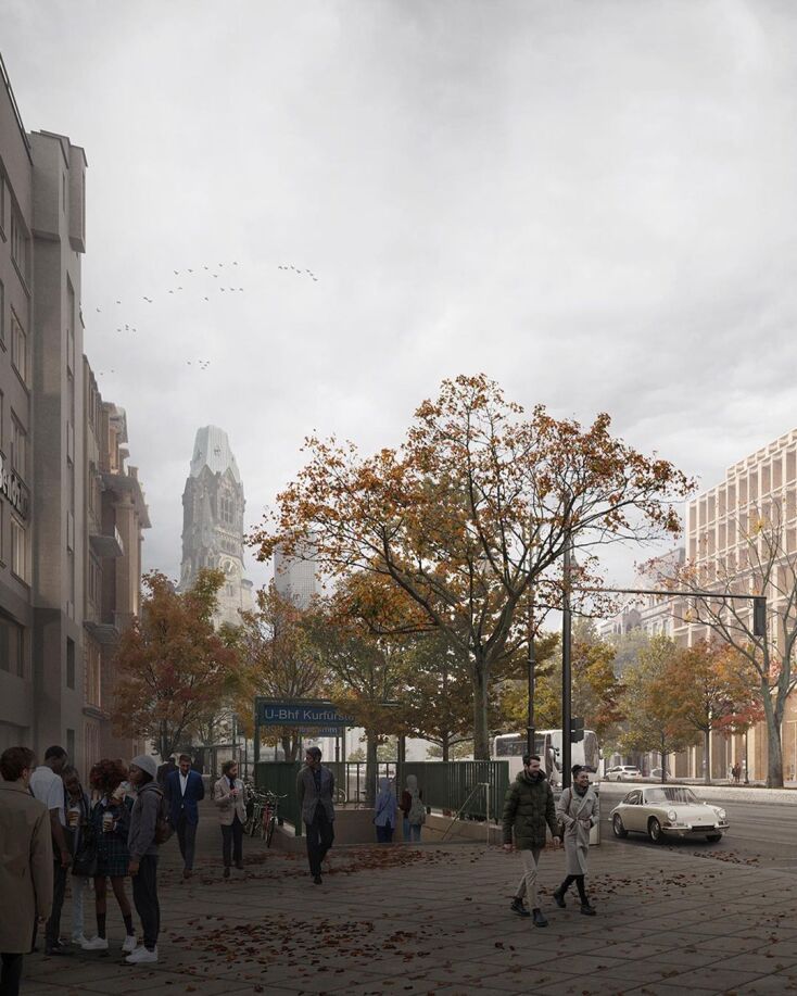 «Ku'lturhof»: Η πρόταση που επιλέχθηκε για τη μεταμόρφωση του δυτικού Βερολίνου - Ανατέθηκε στο γραφείο Henning Larsen Architects μετά από διαγωνισμό.