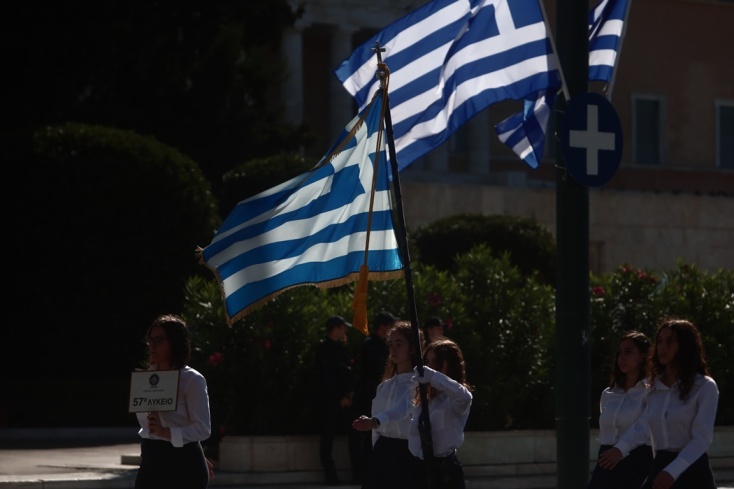 12 +1 εικόνες από τη μαθητική παρέλαση για την 28η Οκτωβρίου στην Αθήνα