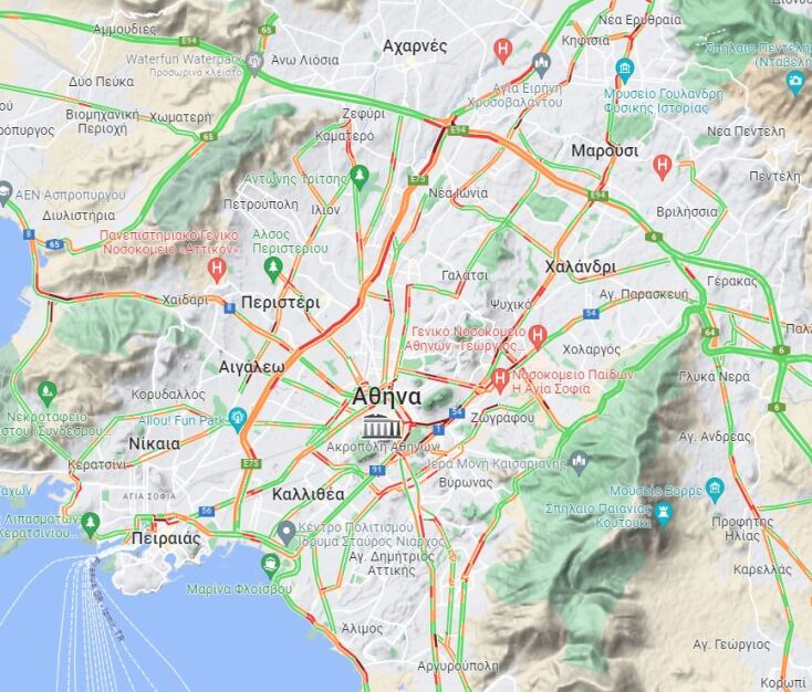 «Άνοιξαν» οι ουρανοί στην Αττική - Πώς θα κινηθεί η κακοκαιρία τις επόμενες ώρες