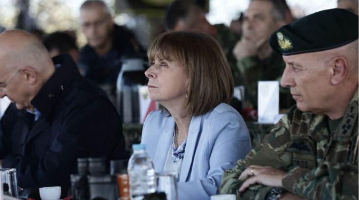 Κατερίνα Σακελλαροπούλου: Στον Έβρο για την άσκηση «Αίσιος Οιωνός» των ένοπλων δυνάμεων - Ο χαιρετισμός της Προέδρου της Δημοκρατίας.