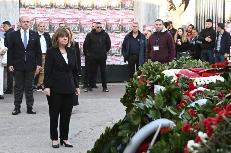 Η ΠτΔ, Κατερίνα Σακελλαροπούλου στο Πολυτεχνείο