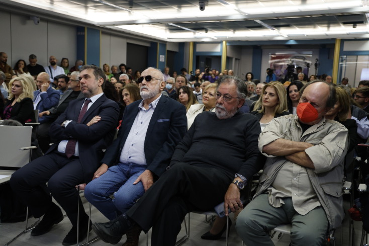 Στην παρουσίαση του βιβλίου του Ξενοφώντα Κοντιάδη βρέθηκε ο πρόεδρος του ΣΥΡΙΖΑ, Στέφανος Κασσελάκης