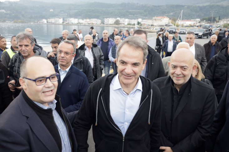 Στα εγκαίνια του λιμανιού του Αγίου Κωνσταντίνου ο Μητσοτάκης: «Ψηφίδα στο μεγάλο αναπτυξιακό μωσαϊκό»