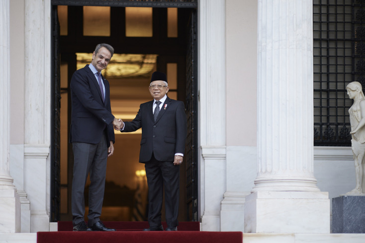 Συνάντηση Μητσοτάκη με τον αντιπρόεδρο της Ινδονησίας 