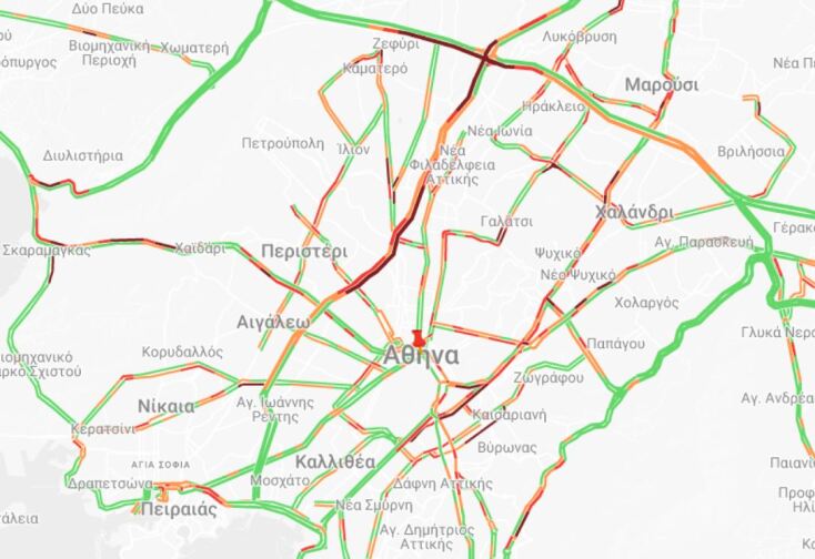 Καθυστερήσεις στην Αττική οδό, προβλήματα στον Κηφισό