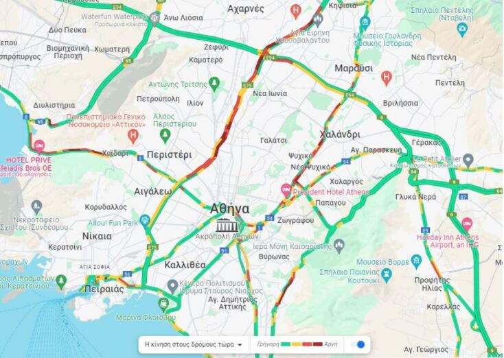 Ουρές χιλιομέτρων στην κάθοδο του Κηφισού, προβλήματα και στην Κηφισίας