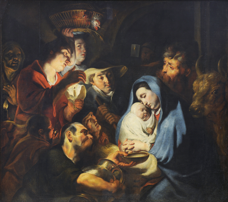 Jacobs Jordaens, Η προσκύνηση των ποιμένων,  π. 1615 – 1616 