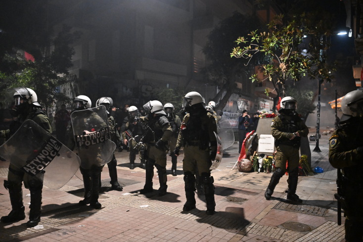 Ένταση στα Εξάρχεια μετά την πορεία για την επέτειο Γρηγορόπουλου