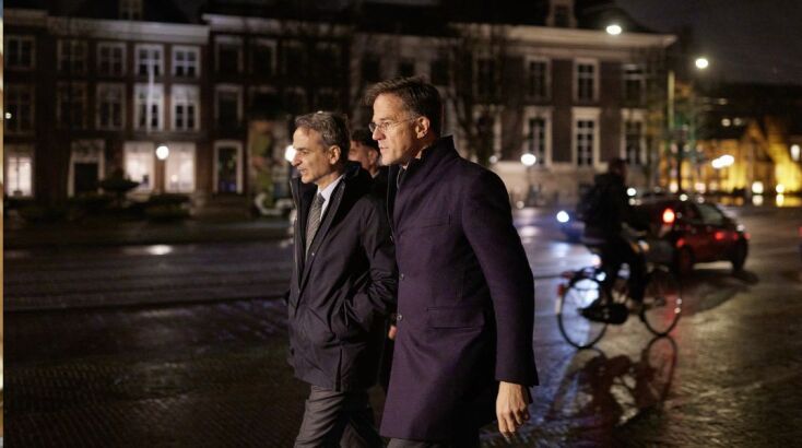 Κυριάκος Μητσοτάκης και Μαρκ Ρούτε