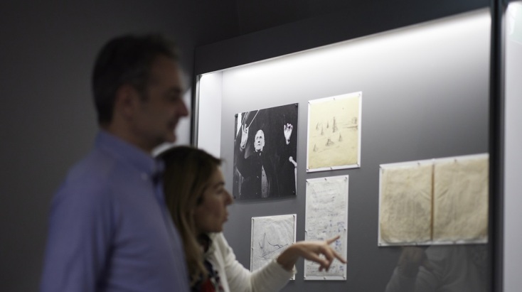 Ο Κυριάκος Μητσοτάκης με τη σύζυγό του επισκέφτηκαν το Εθνικό Μουσείο Σύγχρονης Τέχνης