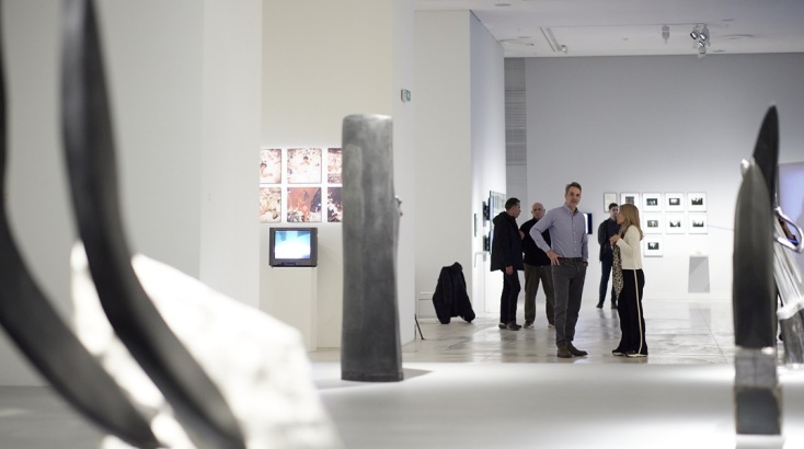 Ο Κυριάκος Μητσοτάκης με τη σύζυγό του επισκέφτηκαν το Εθνικό Μουσείο Σύγχρονης Τέχνης