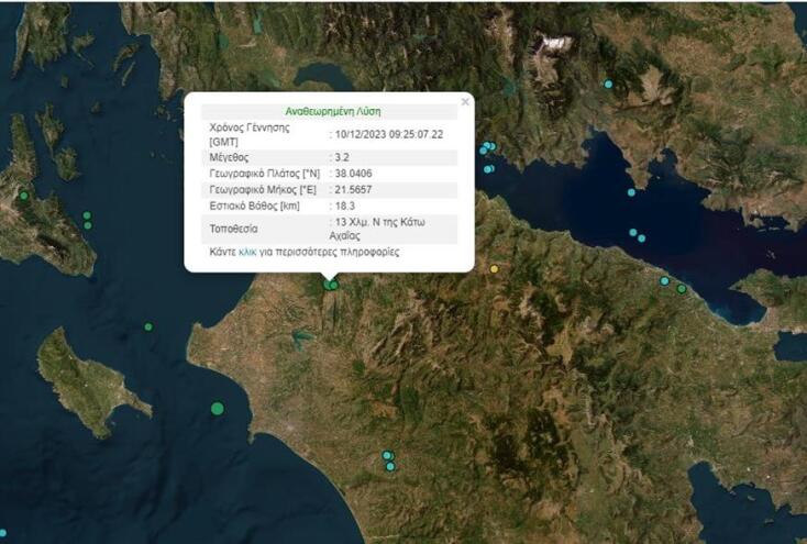 Η λύση του Γεωδυναμικού Ινστιτούτου για τον σεισμό στην Πάτρα