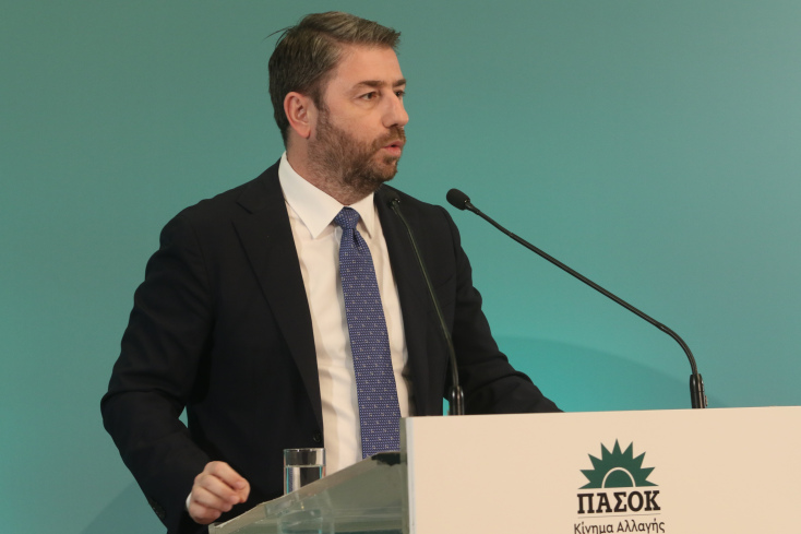 O Νίκος Ανδρουλάκης στην ομιλία του στην εκδήλωση για την αυτοδιοίκηση