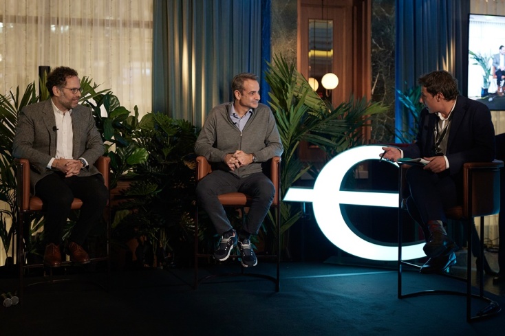 O Κυριάκος Μητσοτάκης σε συζήτηση που είχε το βράδυ της Δευτέρας (18.12) με τον Νιλ Ρίμερ, συνιδρυτή της εταιρείας Index Ventures